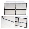thumbnail image 3 of FRCOLOR Plastic Shoeboxes 4Pcs Thicken Transparent Plastic Shoebox Multifunctional Waterproof Storage Box,12.4"X8.86"X4.92", 3 of 5