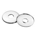 thumbnail image 1 of Wweixi 2x Silver Stainless Steel Valve Pipe Collar Round Cover Easy To Install Widely Applicable Resistant, 1 of 6