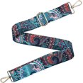 thumbnail image 5 of GFDYREE Wide Handbag&Purse Strap Jacquard Woven Guitar Style Multicolor Replacement Strap Canvas Adjustable Crossbody Bag Strap, 5 of 5