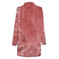 thumbnail image 5 of Cardigans pour Femmes Légers Cardigan à Manches Longues pour Femmes Mode Décontractée Imprimé Haut Blouse Cardigan Manteau en Liquidation, 5 of 5