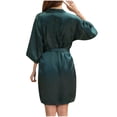 thumbnail image 4 of Mlkoz Womens Summer Clothes, Women's Color Ding Robe Bathrobe Color Light Summer Thin Short Cardigan Robe, Women Gifts, 4 of 4
