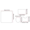 thumbnail image 4 of mmirethe Rideau de Douche en Polyester Antirouille à Illets Durable et Longue Durée Déperlant-- 90gsm I 3 Pcs, 4 of 6