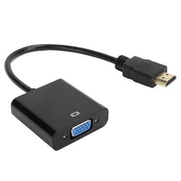 VGA Converter, Multifunction Converter Cable Portable Wear Resistant HD Multimedia Interface To VGA For Monitor Projector For Computer For Laptop Black,White