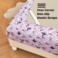 thumbnail image 2 of Twin Size Sheet Set Paisley Printed Bed Sheets for Single Bed Piece Microfiber Fitted Sheet with ” Deep Pocket & Straps Patterned Bedding Sheets & Pillowcase Set, 2 of 8
