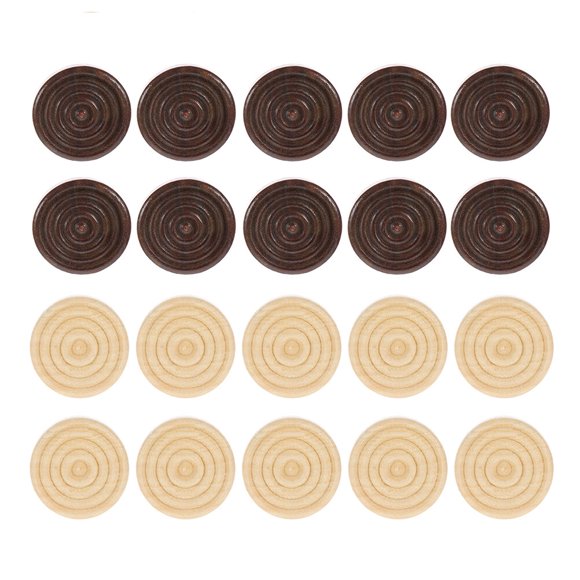 96pcs Universal Round Backgammon Chess Chessman Wood Backgammon Chess Pieces