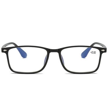 Lunettes de Lecture Élégantes et Confortables avec Lumière Anti-Bleue (+1.0 - +4.0) Noir 2.5