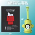 thumbnail image 2 of The Original Poop Bags USDA Biobased Pet Waste Bag Dispenser - Peanuts Characters - 1 Bag Dispenser With Leash Clip - 15 Bags Included, BLACK, poopbag, 2 of 6