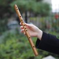 thumbnail image 4 of Traditional Wooden Flute Great Sound Woodwind Musical Instrument Gift , 52x2.45cm, 4 of 8