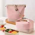 thumbnail image 1 of TIMIFIS Insulated Bento Boxs, Color Matching Crossbody Handheld Insulated Lunch Bag Multifunctional Outdoor Travel Picnic Bag Waterproof and Oil-Proof Large Capacity Lunch Bag Kitchen Appliances, 1 of 6