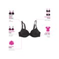 thumbnail image 3 of Maidenform Womens One Fabulous Fit 2.0 Tailored Demi Underwire Bra, 36C, 3 of 5