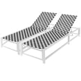 thumbnail image 1 of Patiojoy 2 Pcs Chaise Longue de Patio Extérieure en Aluminium Inclinable à 5 Positions avec Roues pour Jardin Cour Piscine, 1 of 6
