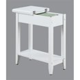 thumbnail image 4 of convenience concepts American Heritage Table d'Appoint à Dessus Rabattable, Fini Blanc, 4 of 6
