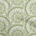thumbnail image 1 of oneOone Velvet Light Green Fabric Asian Block Mandala Craft Projects Decor Fabric Printed By The Yard 58 Inch Wide, 1 of 4