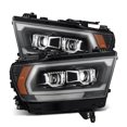 thumbnail image 1 of AlphaRex USA Headlight Assembly 880576 Luxx-Series; LED Bulb; Projector Beam; White Daytime Running Light/Amber Signal Light; Clear Polycarbonate Lens; Black Polypropylene Housing; DOT/SAE Approved, 1 of 17