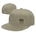 thumbnail image 4 of DouZhe Flat Brim Cap Snapback Chapeau, Halloween Sucre Crâne Imprime Réglable Jaune Adulte Baseball Cap, 4 of 6