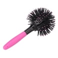 thumbnail image 2 of Round Ball Detangling Hairbrush, 3D Curly Hair Comb 360 Degree Spherical Hollow Out Eliminate Tangles  For Home For Female, 2 of 8