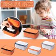 thumbnail image 2 of Storage Bins for Clothes Modern Desktop Tissue Box Holder, Facial Tissue Dispenser Box, Cover Holder Napkin Organizer Enlarged Capacity Wet Tissue Box with Lid Sealed Rectangular Household (Blue), 2 of 4