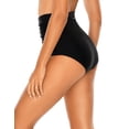 thumbnail image 2 of RELLECIGA Bas de Bikini Froncé Taille Haute pour Femmes, 2 of 6