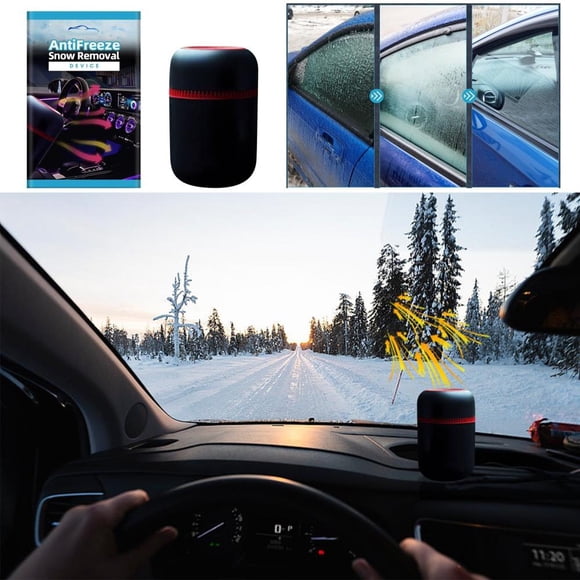 Feltree Solar-Powered Car Windshield Defroster, Ice Melting Device for Winter Vehicles, Adhesive-Free Installation & Eco-Friendly Operation