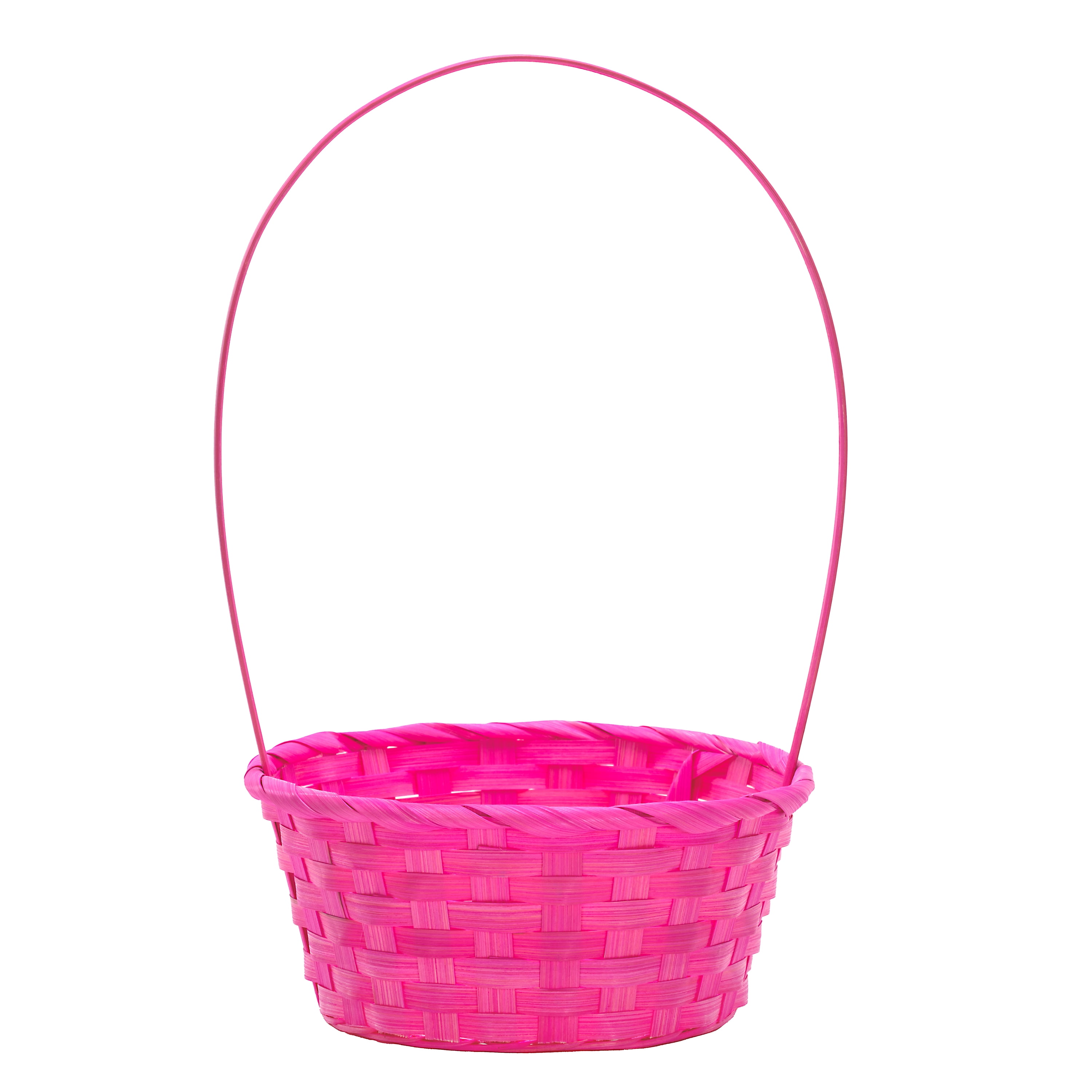 Way To Celebrate! Small Bamboo Easter Basket, Pink