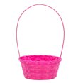 thumbnail image 1 of Way To Celebrate! Small Bamboo Easter Basket, Pink, 1 of 8