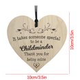 thumbnail image 5 of Dvkptbk Heart-Shaped Label Wooden Commemorative Wooden Sign Pendant Home Decor, 5 of 5