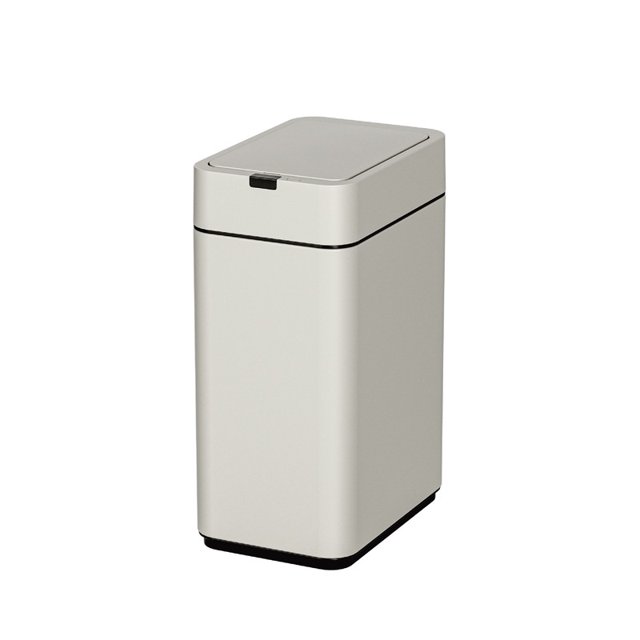 Elpheco - Stainless Sensor Can With Legs - Slim 9L - Cream White