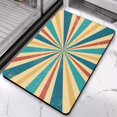 thumbnail image 4 of Half Circle Boho Bathroom Rug - Non-Slip and Cute, Ideal for Bohemian Bedroom, Home Decor, Small Carpet, Shower Rug, Washable, Retro Sun Design, 20x32 inch, 4 of 5