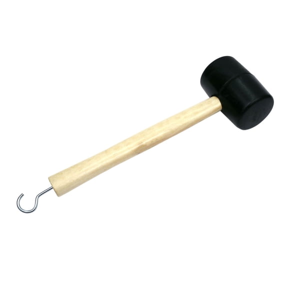 Maillet pour piquets de tente Coghlan's avec tête en caoutchouc et extracteur de piquets — marteau de camping léger et portable