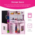thumbnail image 3 of Best Choice Products Pretend Play Kitchen Wooden Toy Set for Kids with Realistic Design, Telephone, Utensils, Oven, Microwave, Sink - Pink, 3 of 7