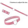 thumbnail image 2 of Femmes Filles Coeur Alliage Choker Creux Coeur Punk Choker Punk Collier Bijoux Parti Club Femme Cou Col, 2 of 8