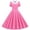 Pink, variant on Bigersell Wedding Dresses for Women Fashion Womens A Line Flare Vintage Dress Bow Knot Prom Swing Short Sleeve Polka Dot Printed Party Dress Women's Plus Ball Gown Dresses, Style 23419, Pink M
