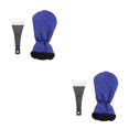 thumbnail image 3 of relayinert 2pcs Ganté Racleur de Glace Sûr sur les Pare-Brise ABS Durable Assure la Longévité Bleu 2Set, 3 of 6