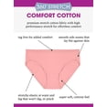 thumbnail image 3 of Fruit Of The Loom Culotte Bikini en Coton Extensible 360 Confortable pour Femmes Assortiment de 6, 3 of 6
