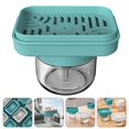 thumbnail image 3 of Kitchen Dish Soap Dispenser Manual Press Liquid Soap Pump Dispenser Refillable Storage Container, 3 of 6