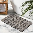 thumbnail image 4 of Enjoy the Luxe Life with our 20x32in Non-Slip Tribal Style Bath Rug Runner - Soft Luxury Microfiber Bathroom Rugs, Machine Washable for Easy Cleaning. Ideal for Tub and Shower!, 4 of 5