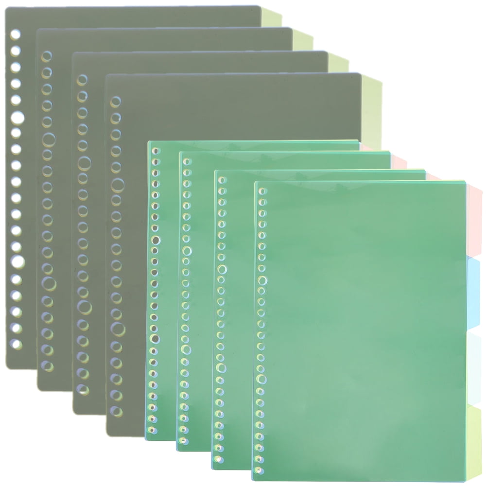 8 Sets Binder Dividers Binder Pages Notebook Binder Dividers Colored Binder Dividers