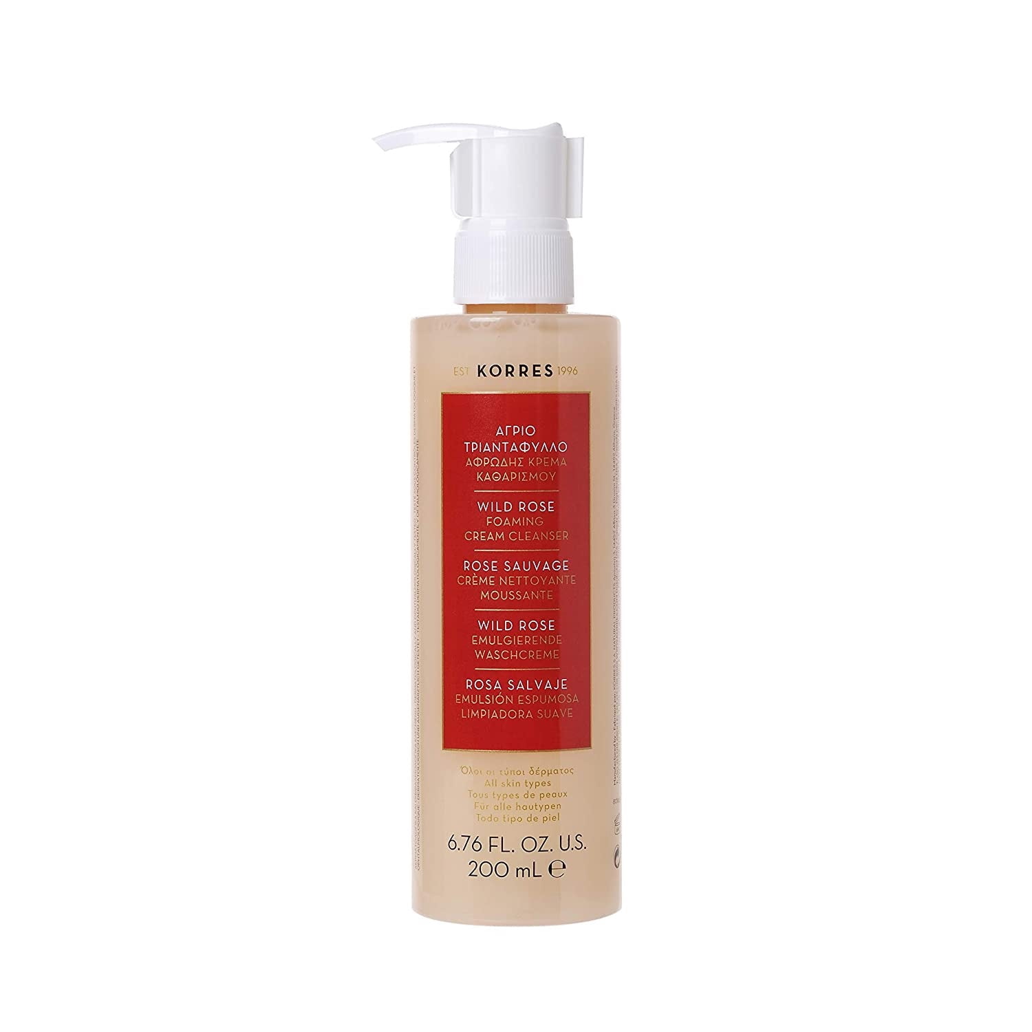 KORRES Wild Rose Foaming Cream Cleanser