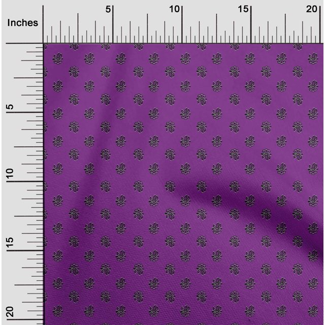 oneOone Cotton Flex Fabric Floral Block Print Fabric By The Yard 40 Inch Wide