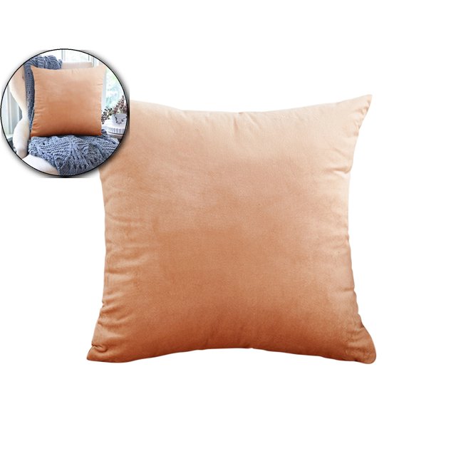 Dvruxg Velvet Throw Pillow Covers 16x16 Inch - Soft Square Decorative Cushion Cover for Couch, Sofa