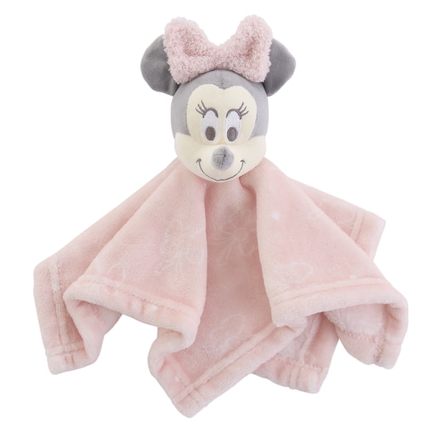 Minnie Mouse Plush Security Blanket, Infant Girl, Pink