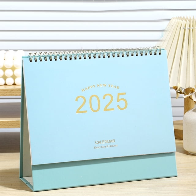 Amzcrzy Mini Desk Calendar Mini Standing Calendar Flip Calendar For Desk Standing Flip Desktop Calendar Desk Calendar Planner Office Calendar For Home New Year Calendar