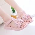 thumbnail image 4 of Girl's Sandals Ohufall Girls Summer New Big And Medium Children Princess Shoes Bow Open-toe Rhinestone Beach Sandals, 4 of 9