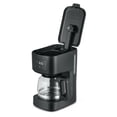 thumbnail image 3 of Mainstays 5 Cup Programmable Coffee Maker, Black, Glass Carafe, 3 of 8