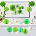thumbnail image 2 of Hanging Paper Fans Flower Ball Tissue Paper Flower and Honeycomb Balls, 2 of 2