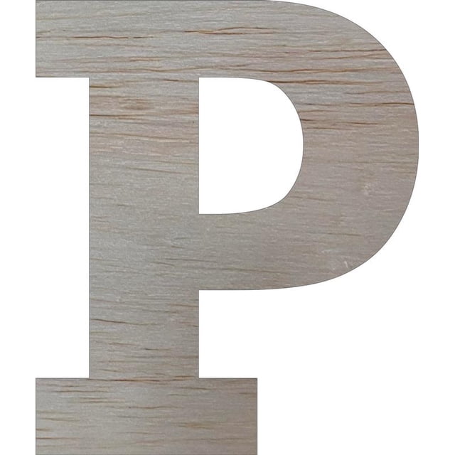 Lettres en Blocs de Bois, Non Finies 12 Pieds' Rockwell P, Artisanat