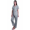 thumbnail image 2 of Moomaya Pyjama pour Femmes Ensemble de Pj Chemise de Pyjama en Coton Imprimé à Boutons Tenue de Nuit, 2 of 6