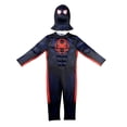 thumbnail image 2 of MARVEL Spider-Man: Miles Morales Official Youth Halloween Costume - Premium Quality Padded Jumpsuit with Pull On Fabric Mask, 2 of 4