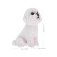 thumbnail image 2 of SHOWERORO dog model Mini Poodle Figure White PVC Vehicle Use 1Pack, 2 of 6