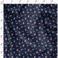 thumbnail image 3 of Soimoi Blue Heavy Canvas Fabric Insect Print Fabric by The Yard 58 Inch Wide, 3 of 6